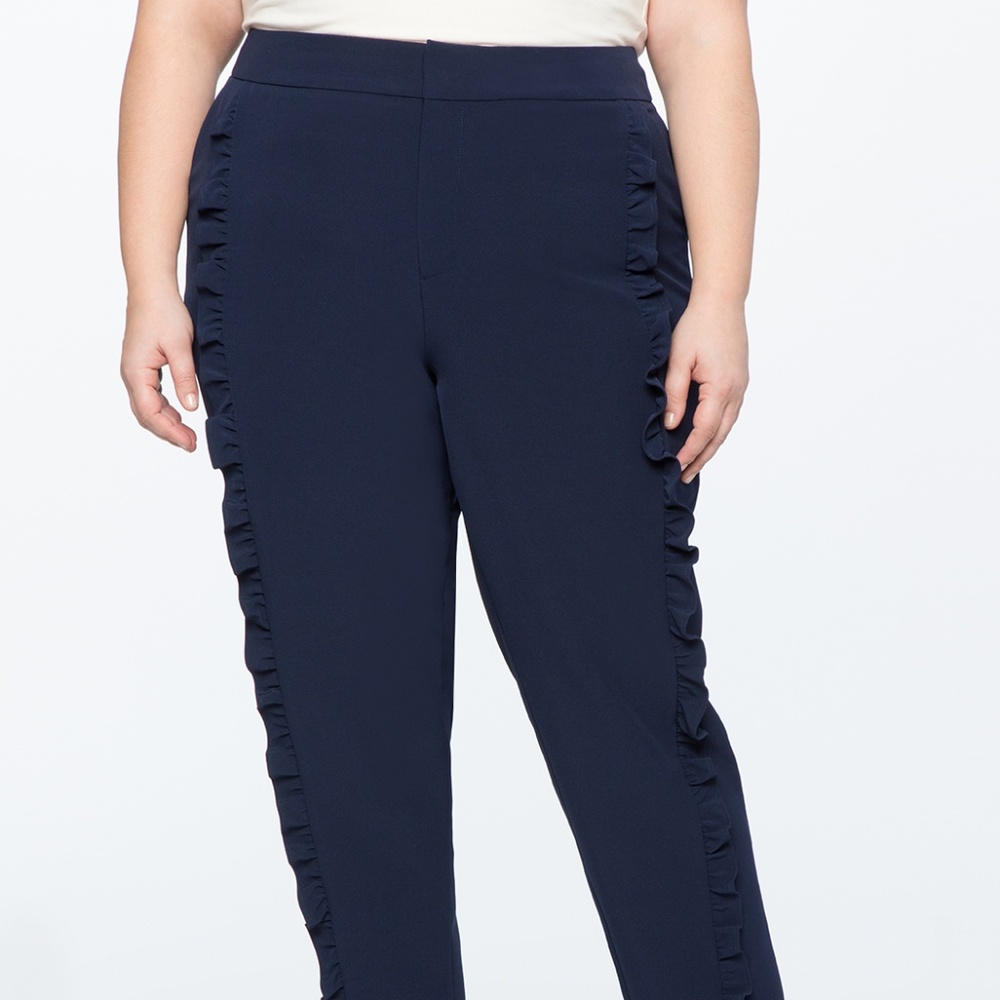 Ruffle Detail Trouser